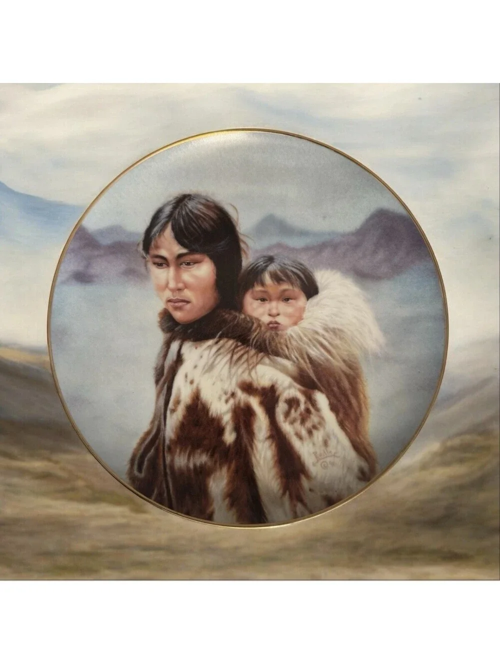 Limited Edition Collector Plate - Greg Perillo 1991 Mother's Love, 